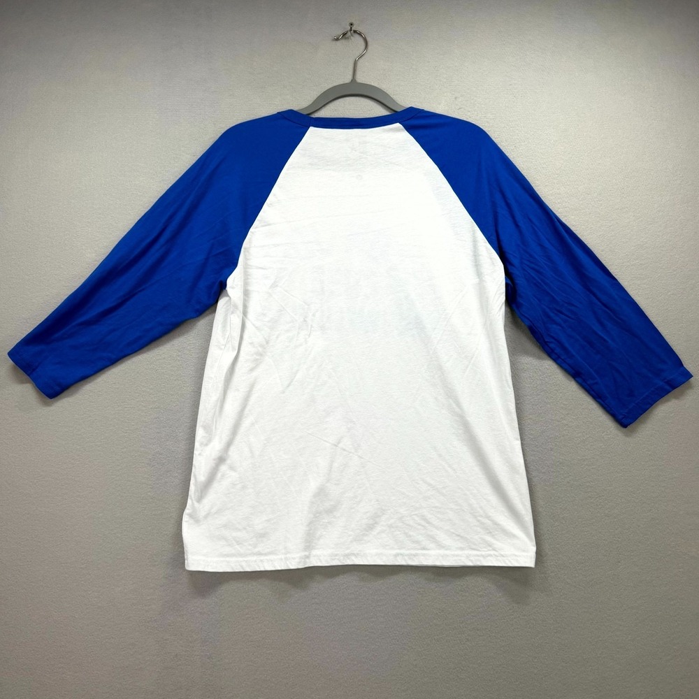 Elton John Farewell Tour Concert T Shirt Men Large White Blue 3/4 Sleeve Tee - Picture 3 of 8